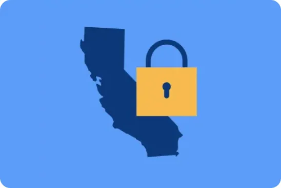 CCPA compliance lock badge