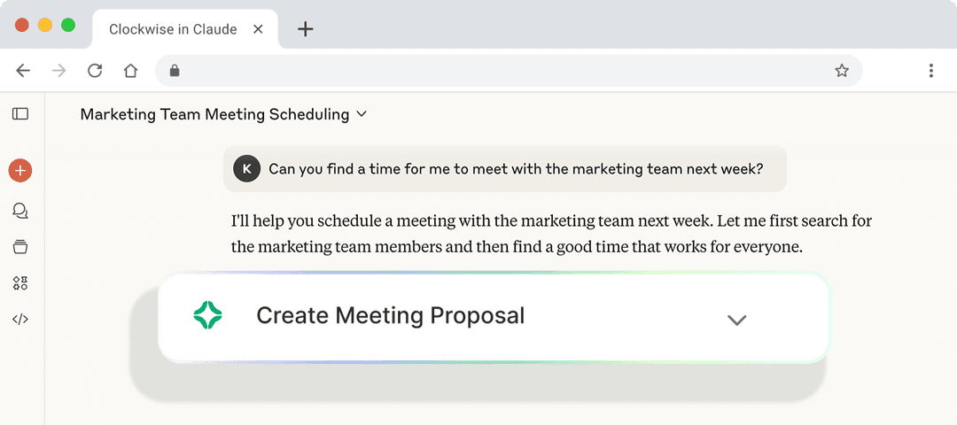 Scheduling link booking flow